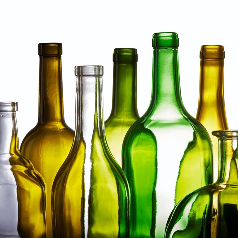 Mur de bouteille en verre Banque de photographies et d'images à haute